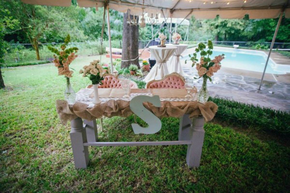 Jennifer Rodney S Backyard Tent Wedding In Azle Texas The